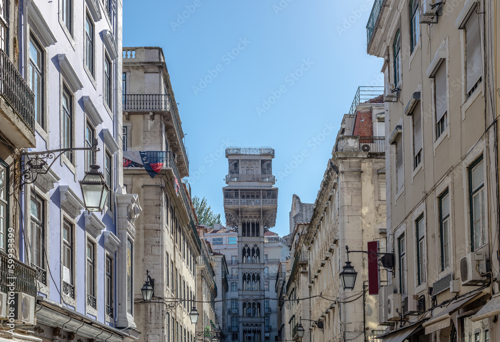 Santa Justa elevator in Lisbon