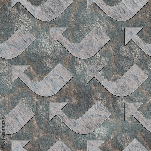 Arrows. Seamless stone pattern.