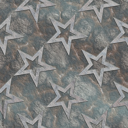 Stars. Seamless stone pattern.