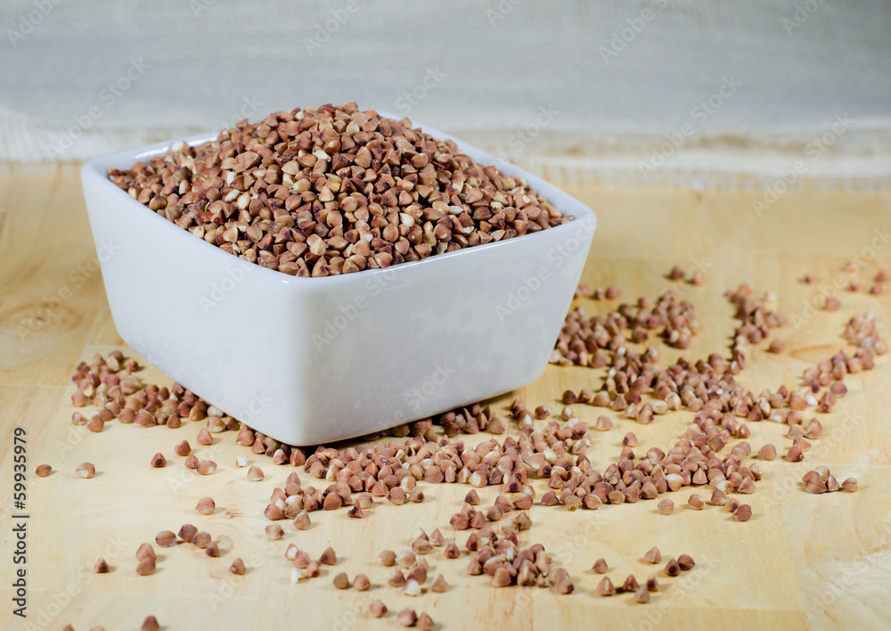 kasha buckwheat groats in a ceramic bowl kasha buckwheat groats in a ceramic bowl