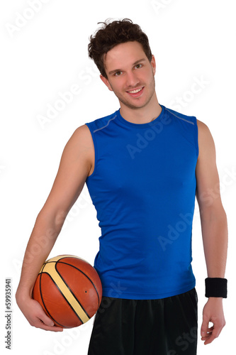Junger Mann Basketball Spieler