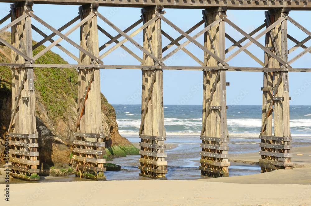Fototapeta premium Pudding Creek Trestle