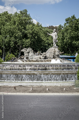 Neptuno fountain, Image of the city of Madrid, its characteristi