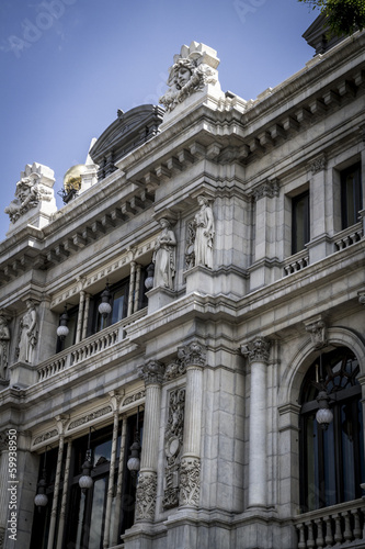 Bank, Image of the city of Madrid, its characteristic architectu