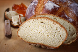 rustic homemade bread photographed under natural light