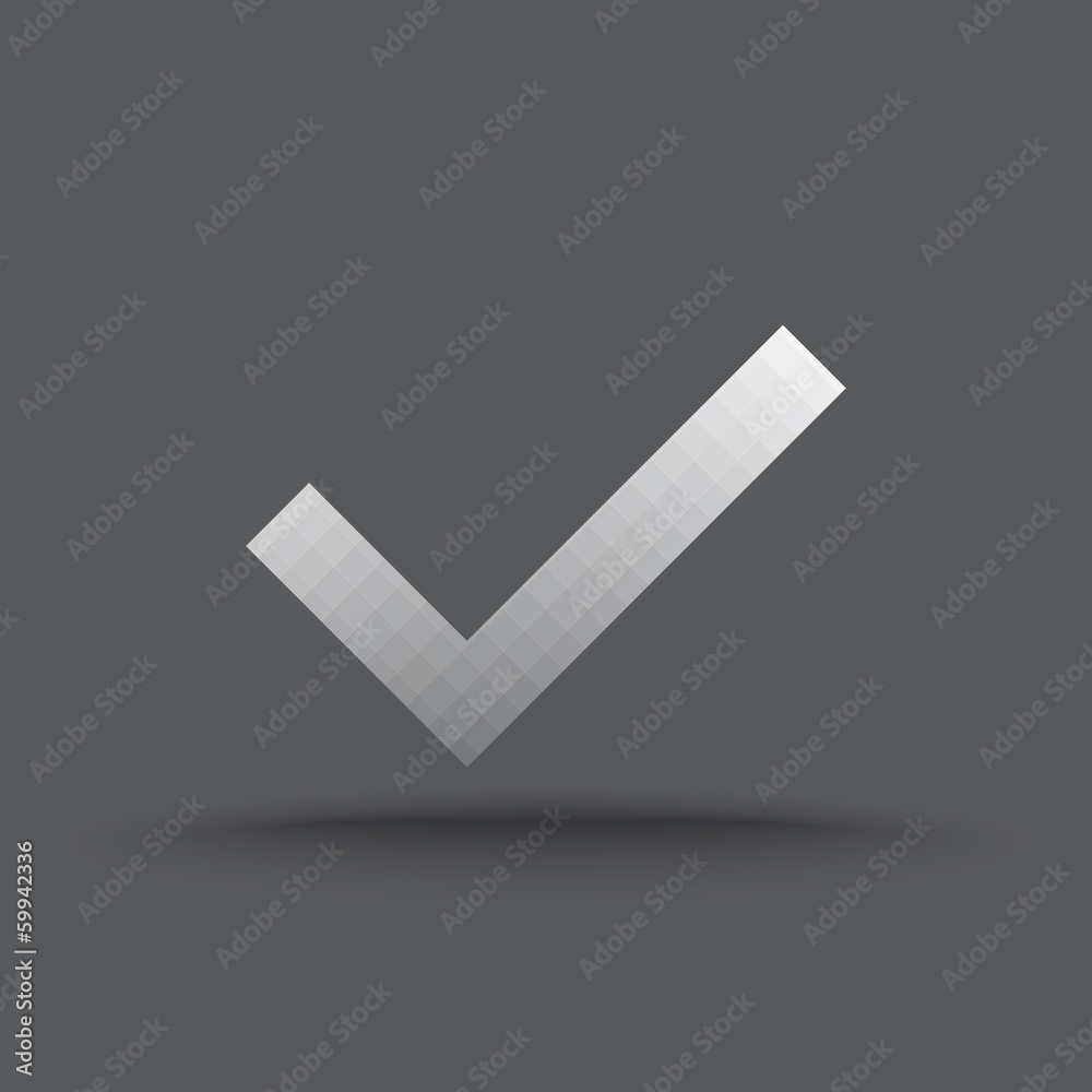 Vector of transparent true icon on isolated background Vector of transparent true icon on isolated background