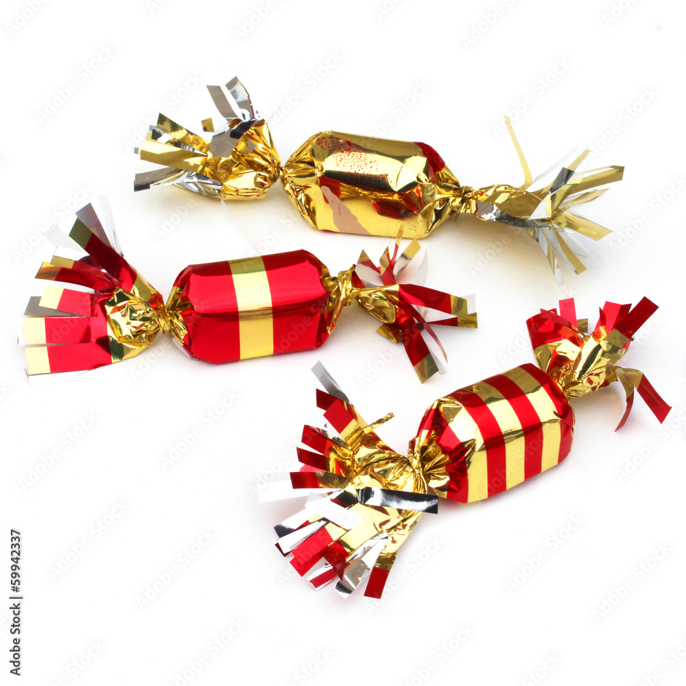 Papillotes - Bonbons de Noël Stock Illustration