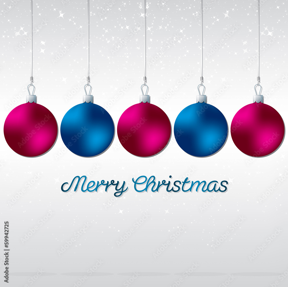 Simple, elegant bauble Christmas card in vector format. Simple, elegant bauble Christmas card in vector format.