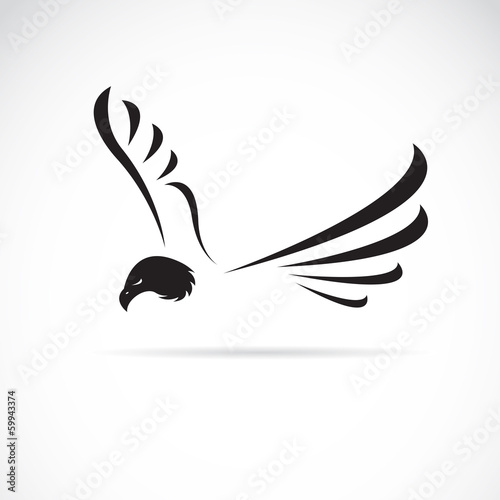 Vector image of an eagle