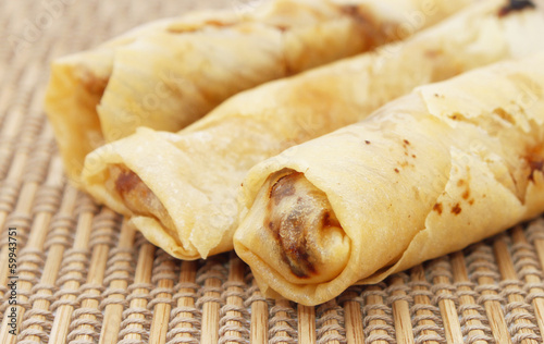 Spring rolls also known as popiah