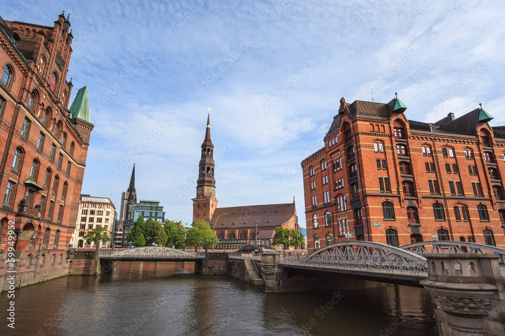 Downtown of Hamburg, Germany