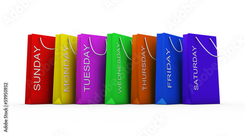 Bild auf Leinwand Shopping mania , clipping path included