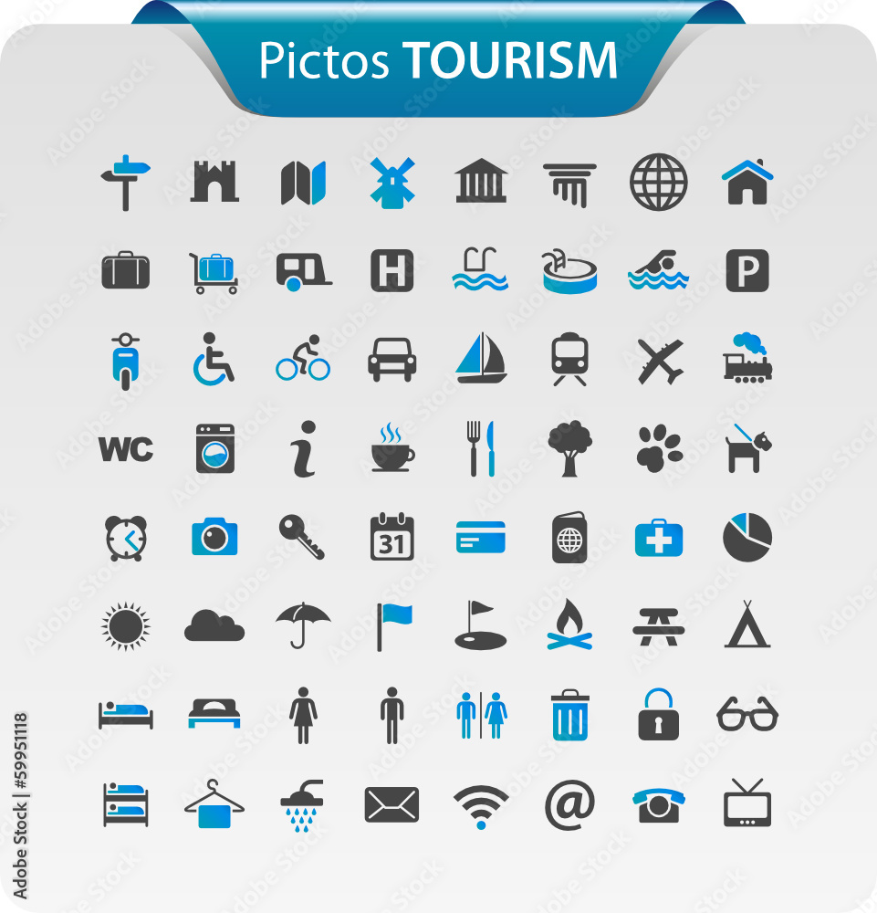 Pictogramme, icône tourisme