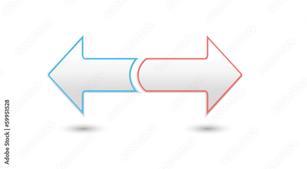 two inverse arrows two inverse arrows