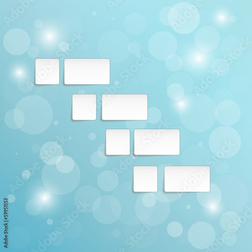 background with blank paper blocks