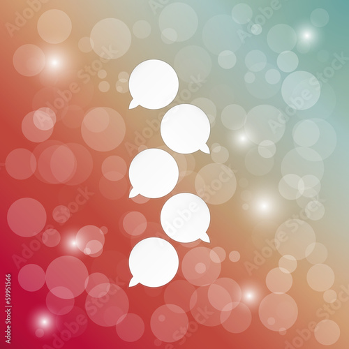 background with speak bubbles