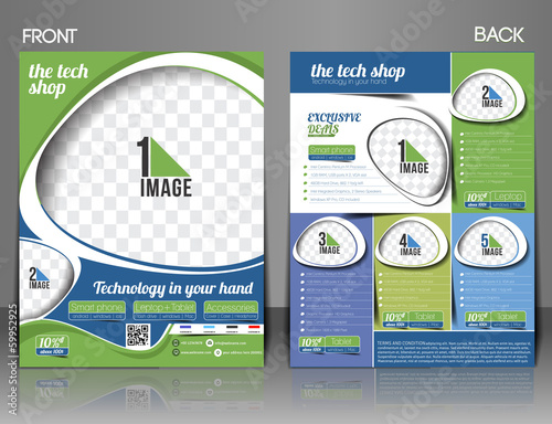 The Tech Shop Flyer Magazine Cover & Poster Template