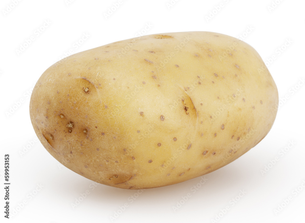 New potato isolated on white background with clipping path New potato isolated on white background with clipping path