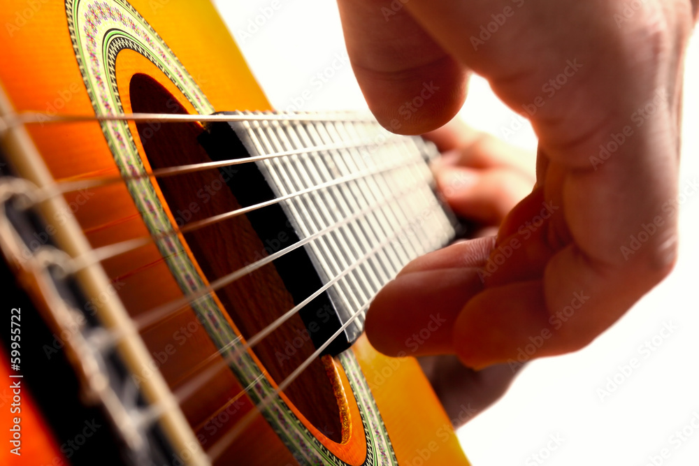 Fototapeta premium Playing guitar