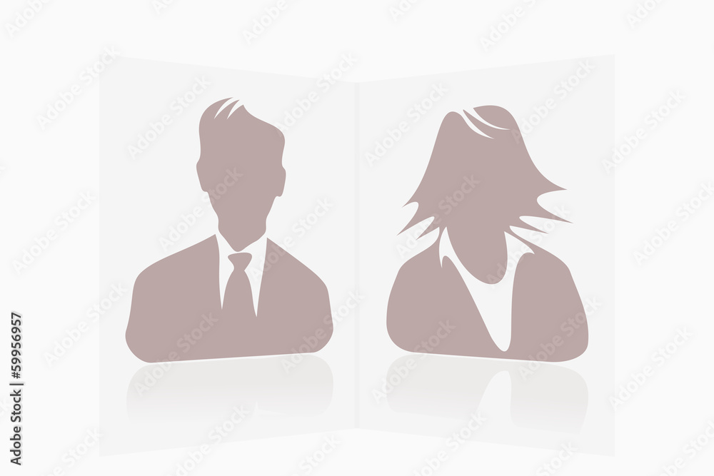 Fototapeta premium Perspective avatar collection
