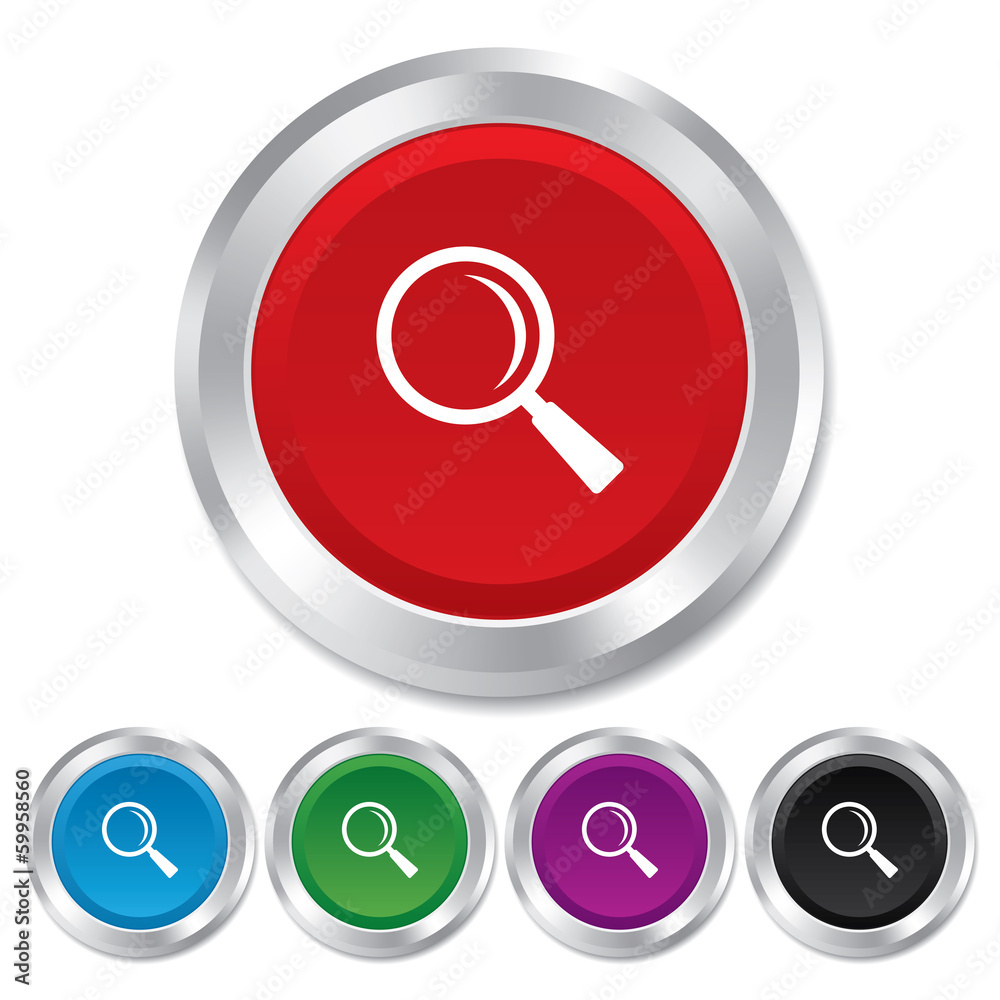 Magnifier glass sign icon. Zoom tool. Navigation Magnifier glass sign icon. Zoom tool. Navigation