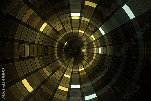 Abstract circular science fiction futuristic background