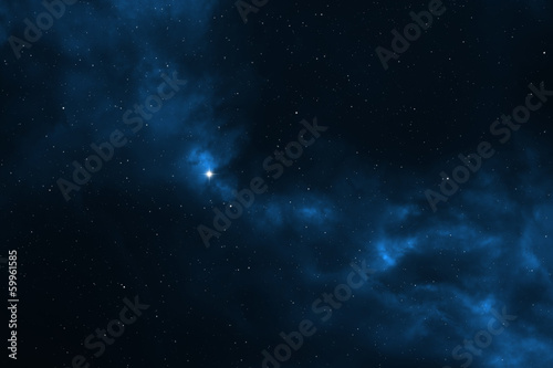 Night sky - Universe filled with stars, nebula and galaxy