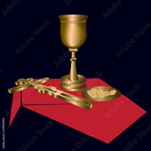 the sacrament -vector illustration