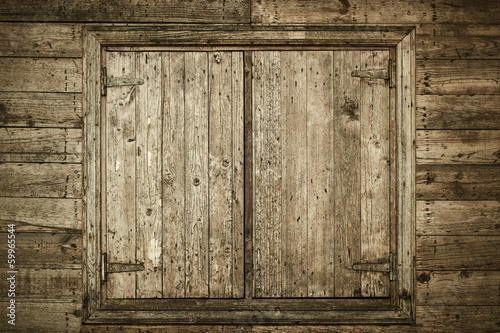 Old Wooden Window photo