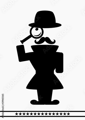 abstract detective character