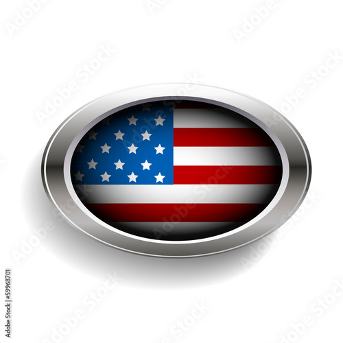 Free Download Vector - United States Flag Glossy Button - GFXLoad