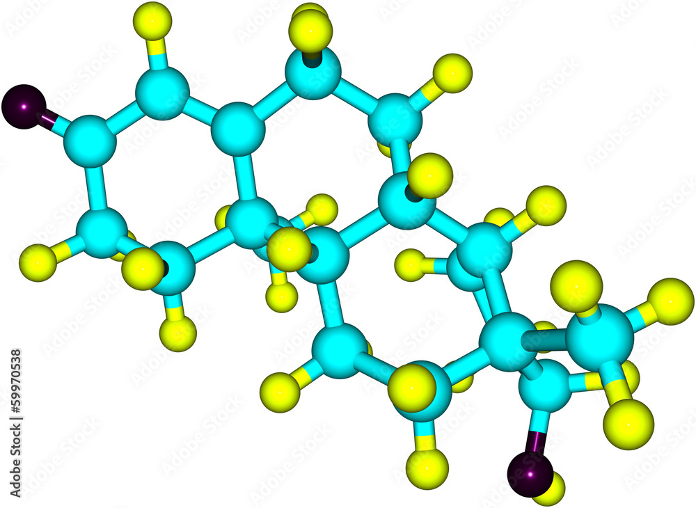 Molecule of Testosterone Molecule of Testosterone
