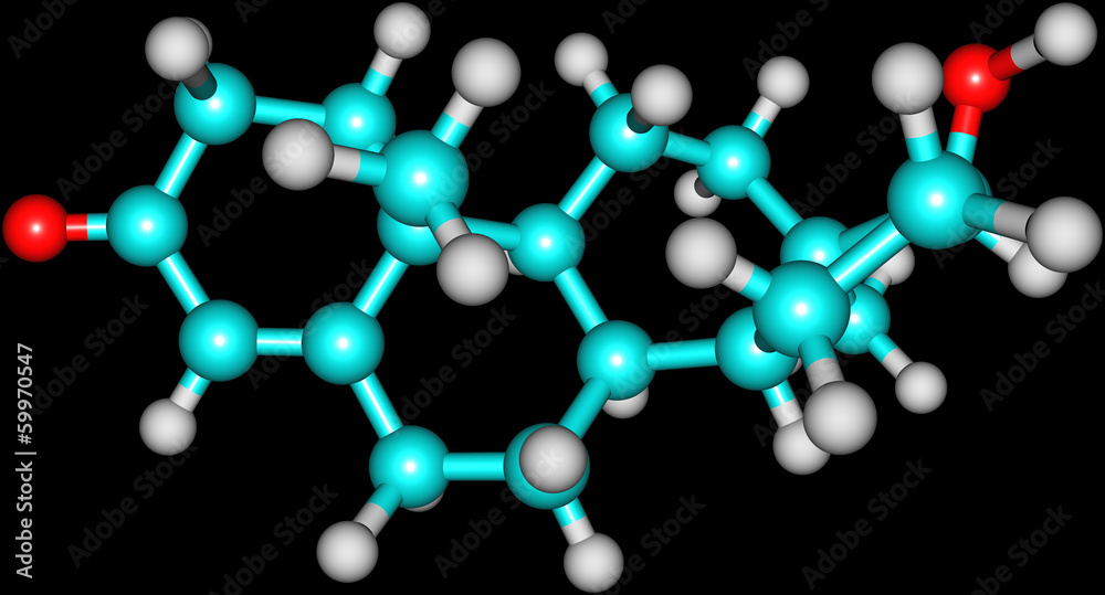Molecule of Testosterone Molecule of Testosterone