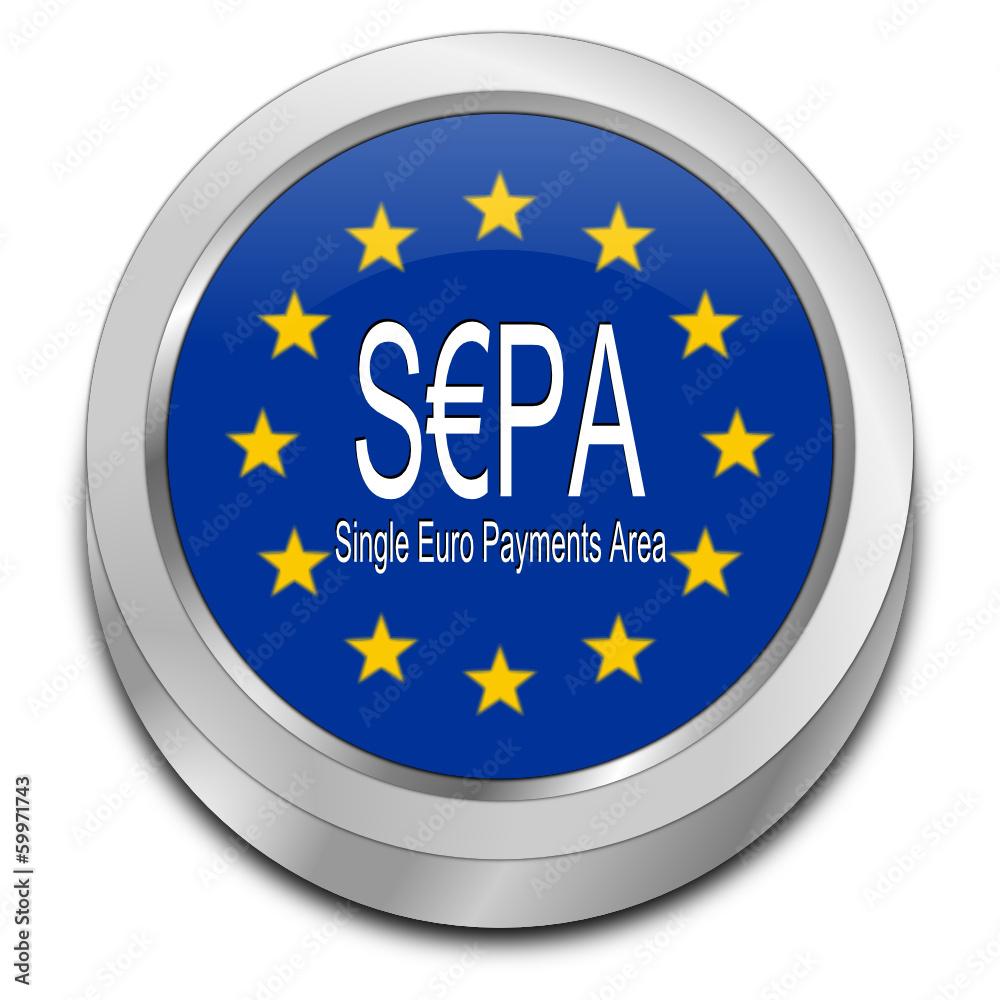 SEPA - Single Euro Payments Area - Button SEPA - Single Euro Payments Area - Button