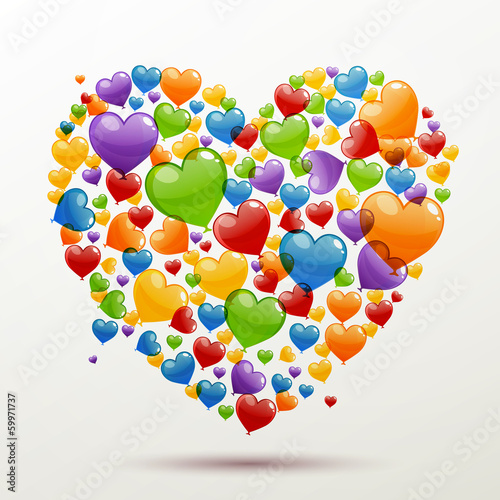 Vector Illustration of a Valentines Day Card
