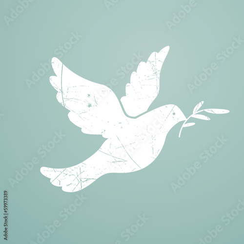 Vector Illustration of a Dove of Peace