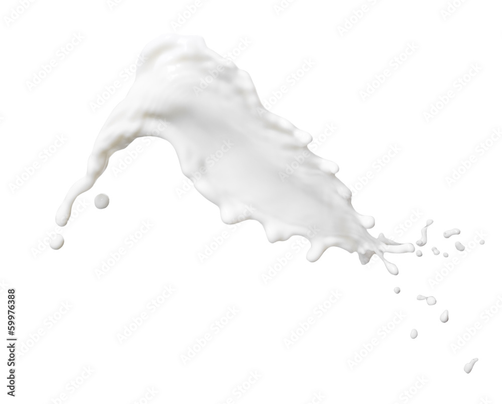 White milk isolated on white background White milk isolated on white background