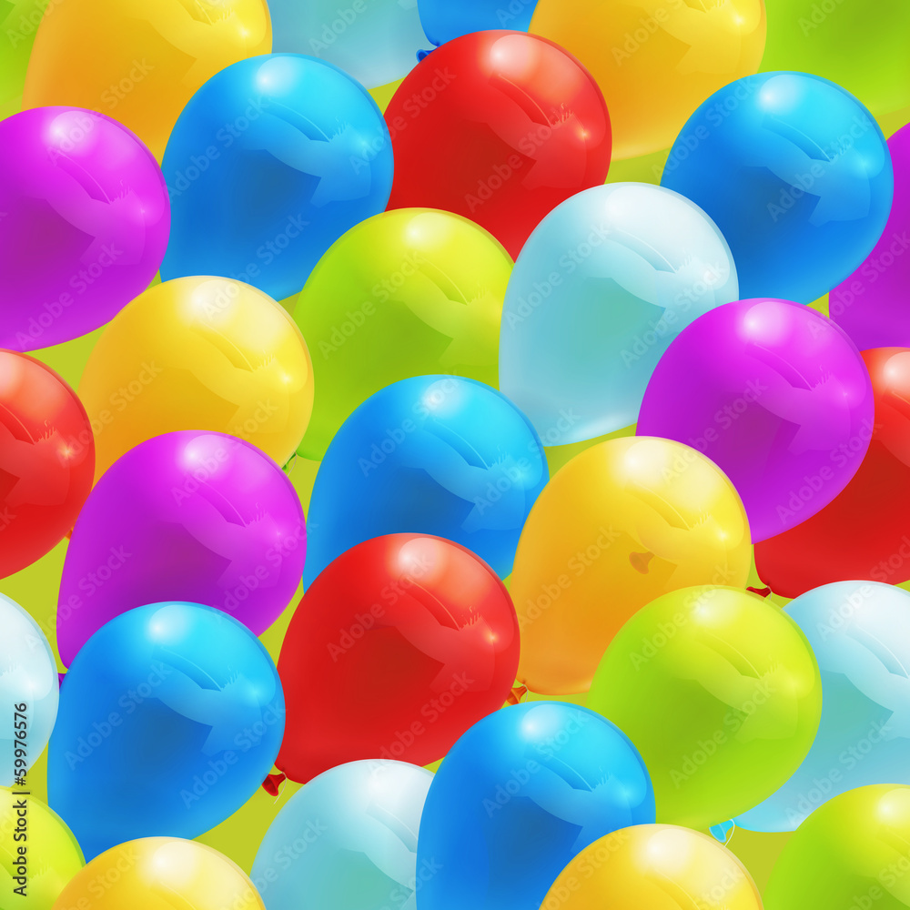 Toy balloons, vector seamless pattern Toy balloons, vector seamless pattern