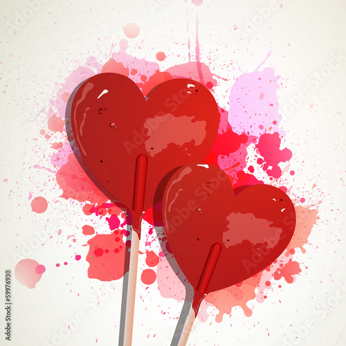 Vector Illustration of a Valentines Day Card