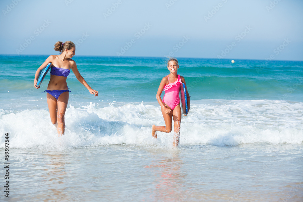 Surfer girls.