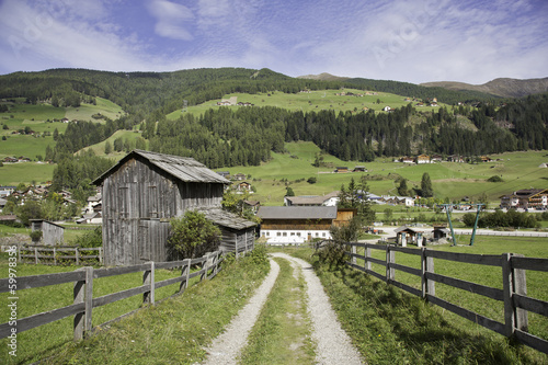 feldweg nach sexten in südtirol photo