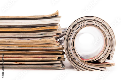 Fotografija pile of newspapers