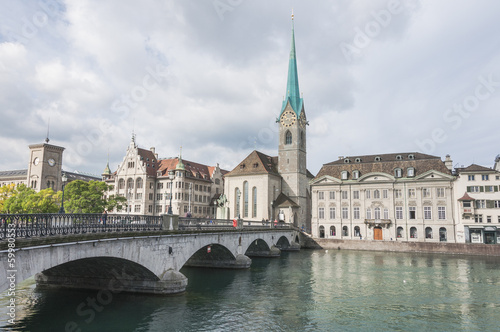 Zürich, Altstadt, Fraumünster, Münsterbrücke, Schweiz