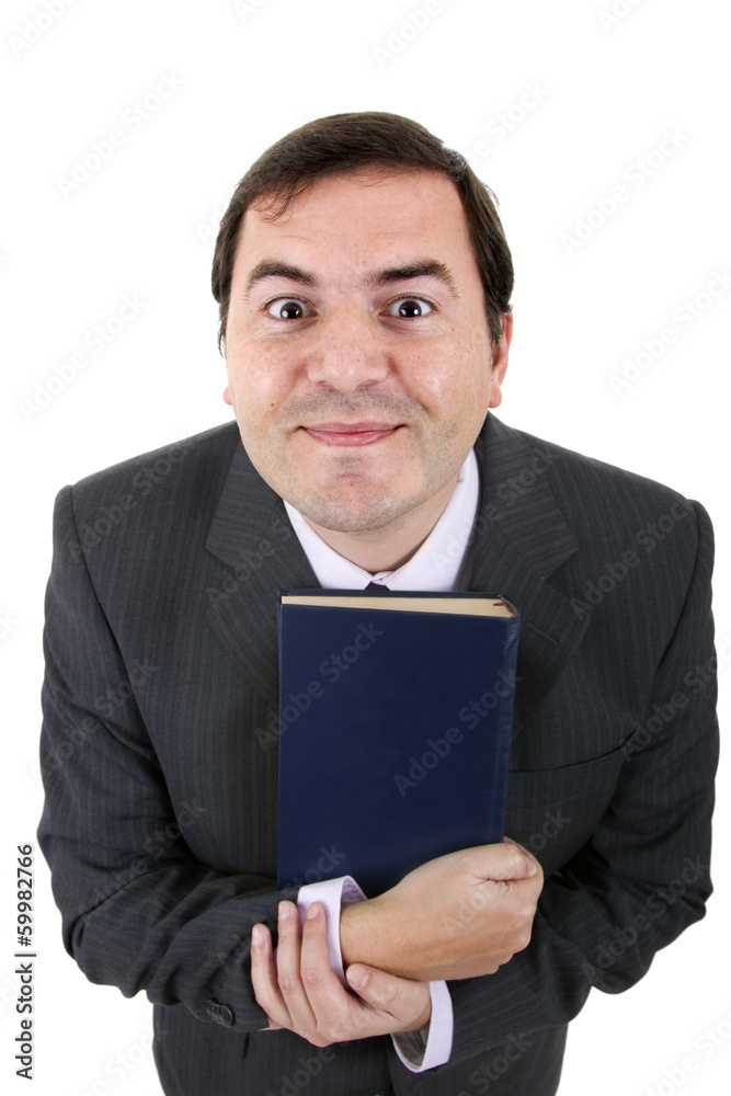 business man portrait on a white background