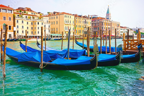 Gondolas in Venice