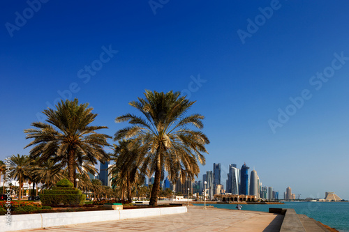 The skyline of West Bay Doha, Qatar © Sophie James