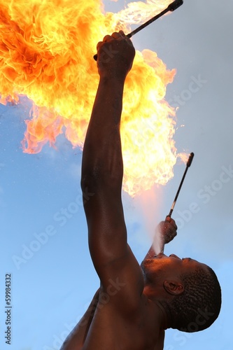 Fire Eater at the Circus photo