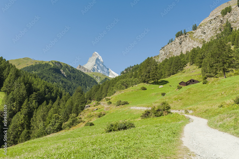 Zermatt, Schweizer Alpen, Matterhorn, Wanderweg, Furi