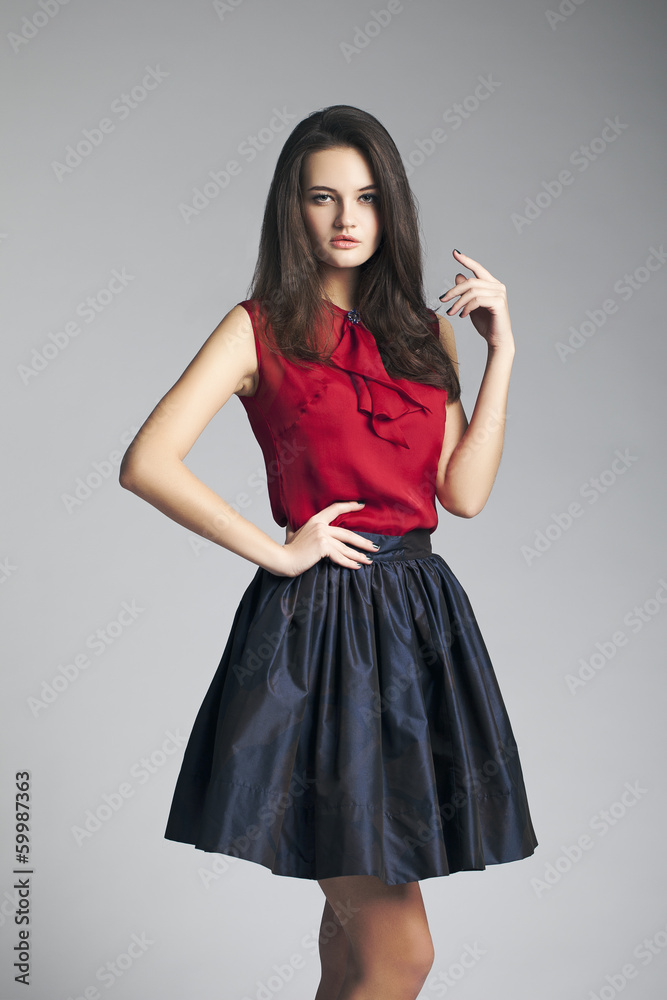Beautiful girl in sexy dress. Portrait. Fashionable and modern. Beautiful girl in sexy dress. Portrait. Fashionable and modern.