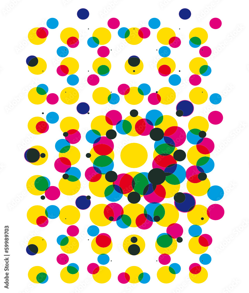 Halftone dots party background.